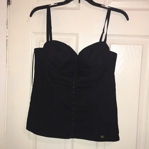 Guess black corset top